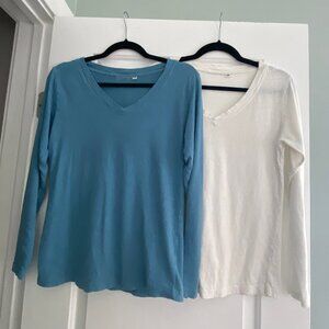 Jungmaven Finch Long Sleeve V-neck Tee Bundle